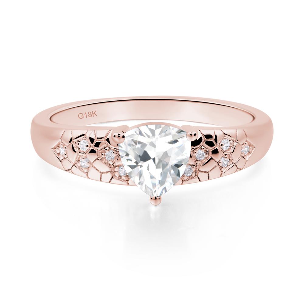 Cubic Zirconia Cracked Ring | LUO Jewelry #metal_18k rose gold