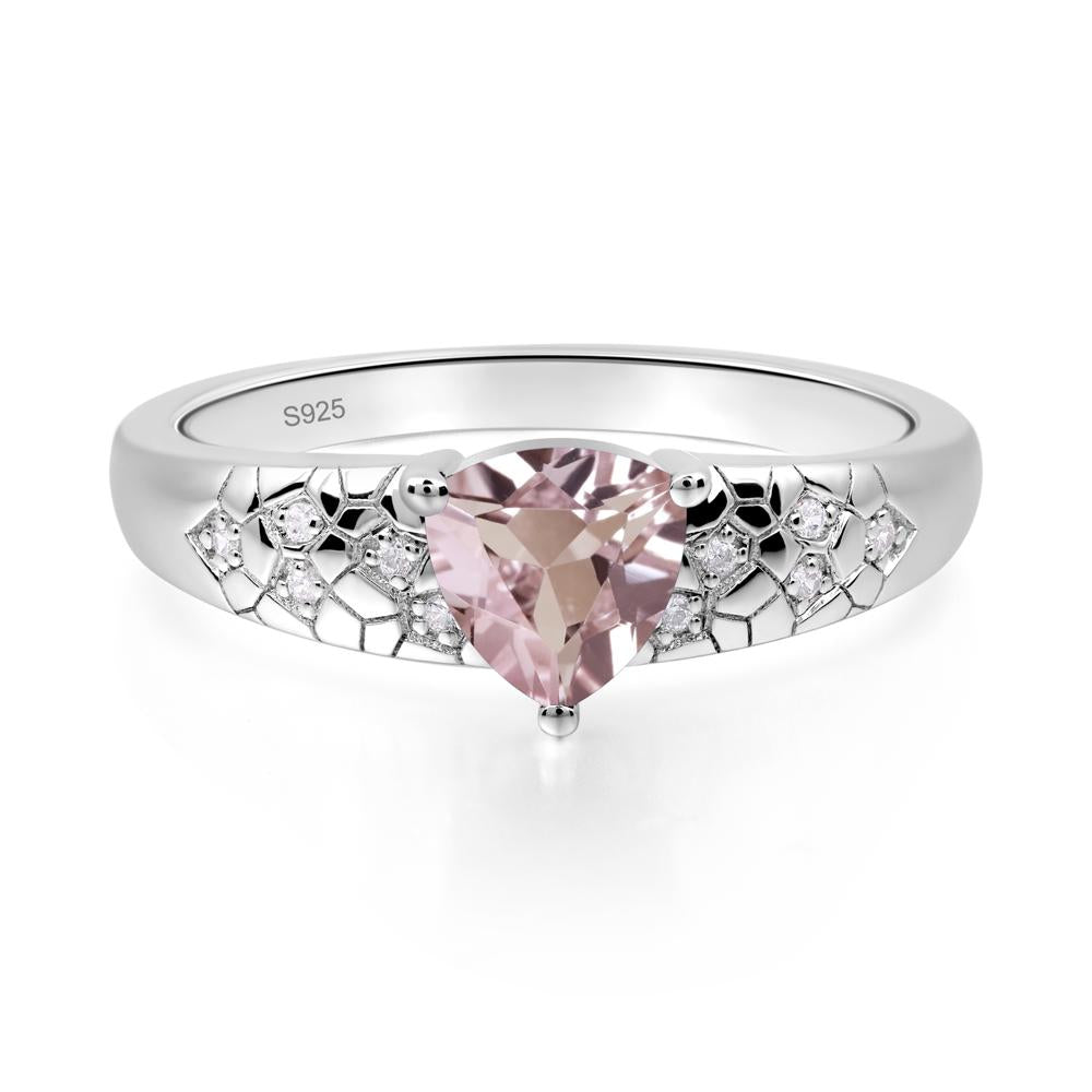 Morganite Cracked Ring | LUO Jewelry #metal_sterling silver