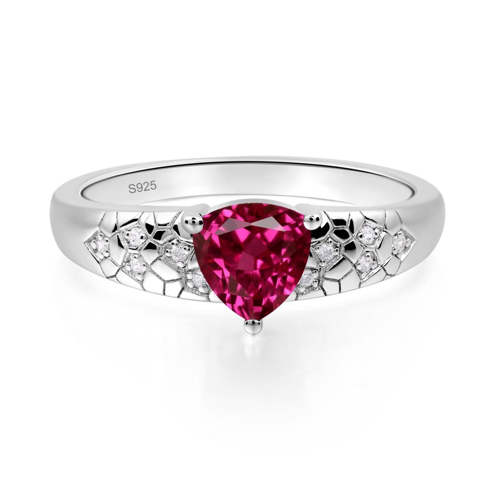 Ruby Cracked Ring | LUO Jewelry #metal_sterling silver
