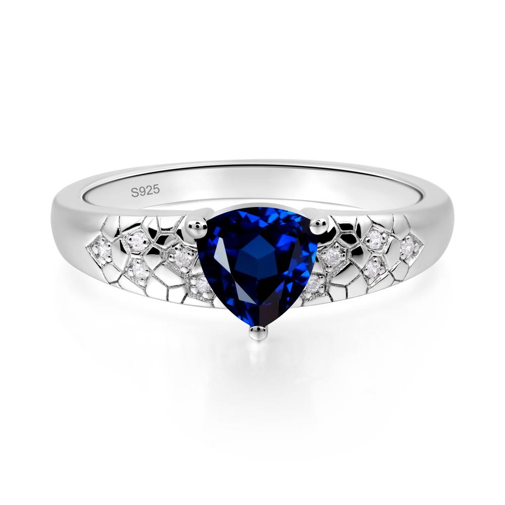 Sapphire Cracked Ring | LUO Jewelry #metal_sterling silver