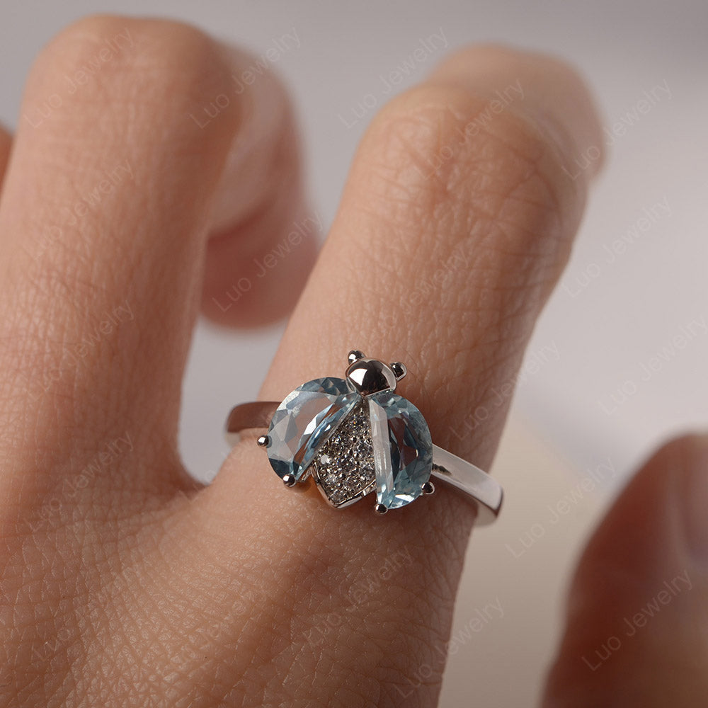 Multi Stone Ladybuy Aquamarine Ring