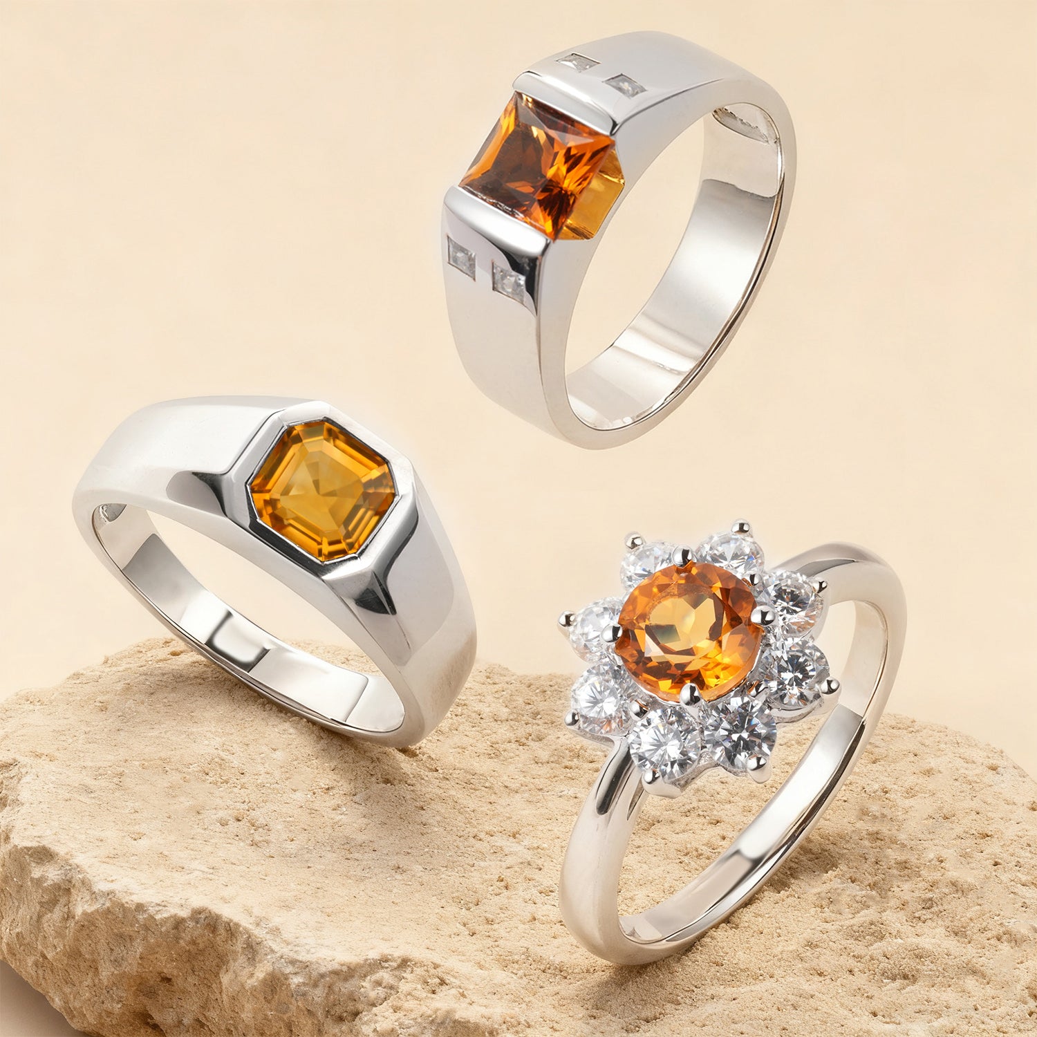 Citrine Rings