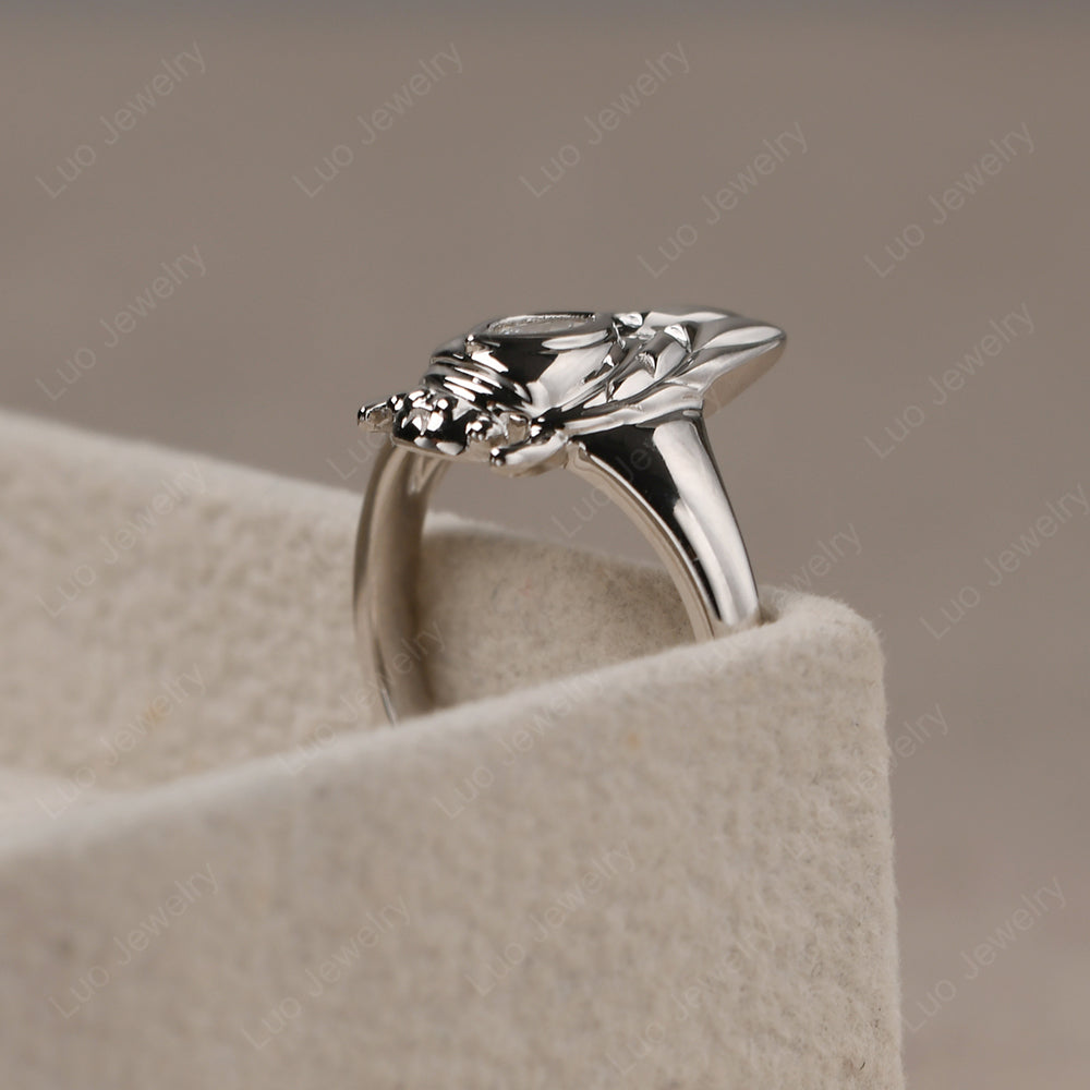 Cicada Ring with Cubic Zirconia - LUO Jewelry