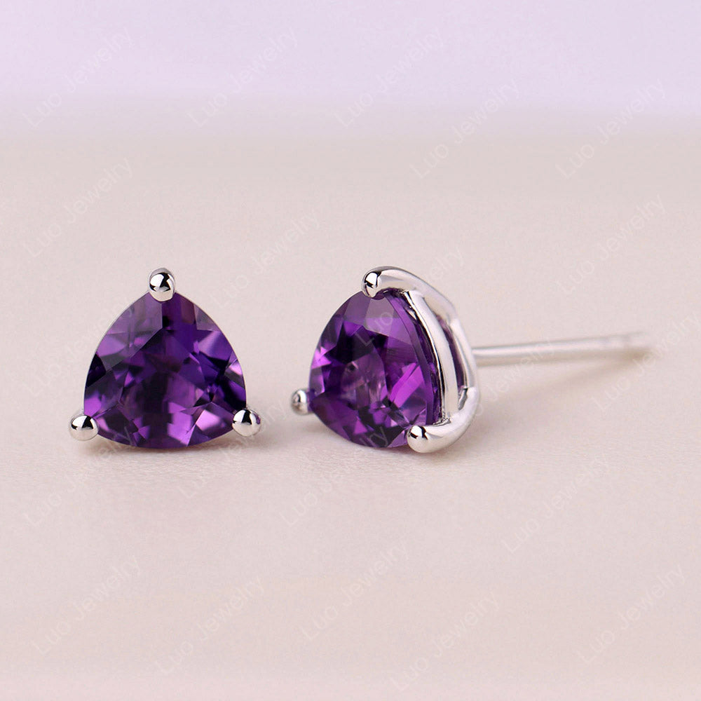 Amethyst Stud Earrings