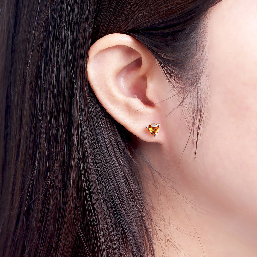 Citrine Stud Earrings