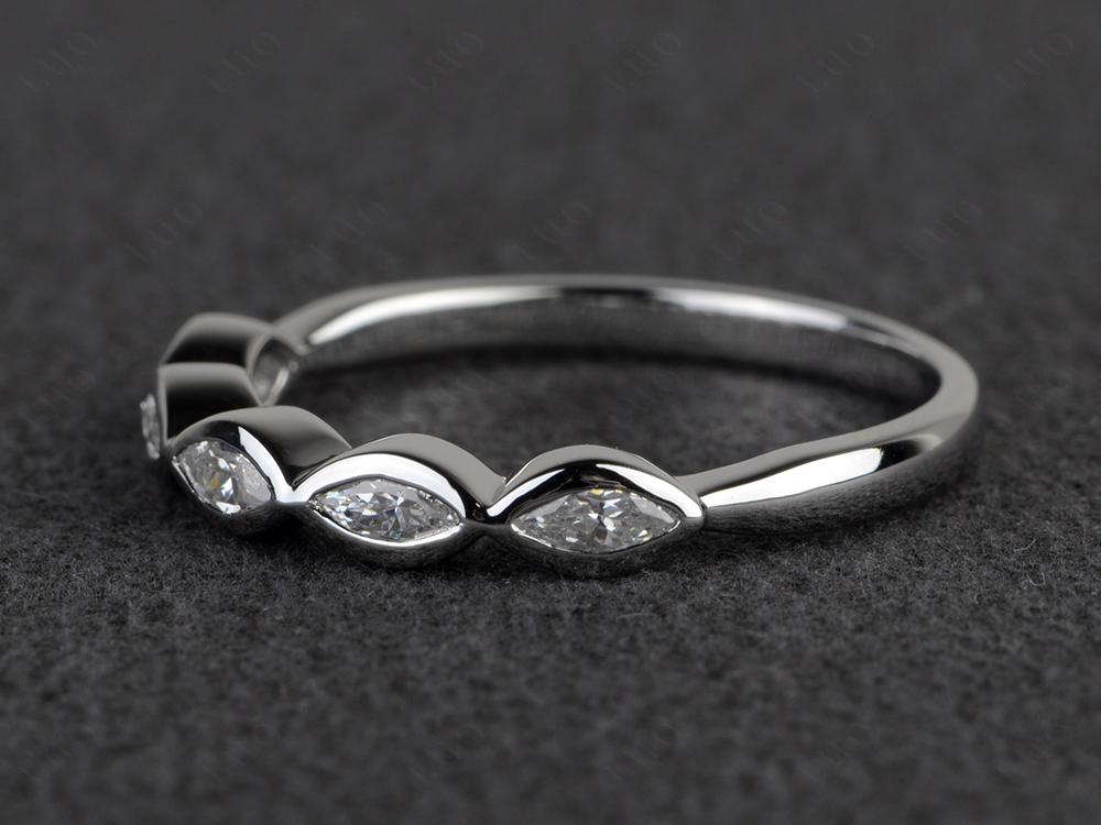 5 Stone Cubic Zirconia Band Ring - LUO Jewelry