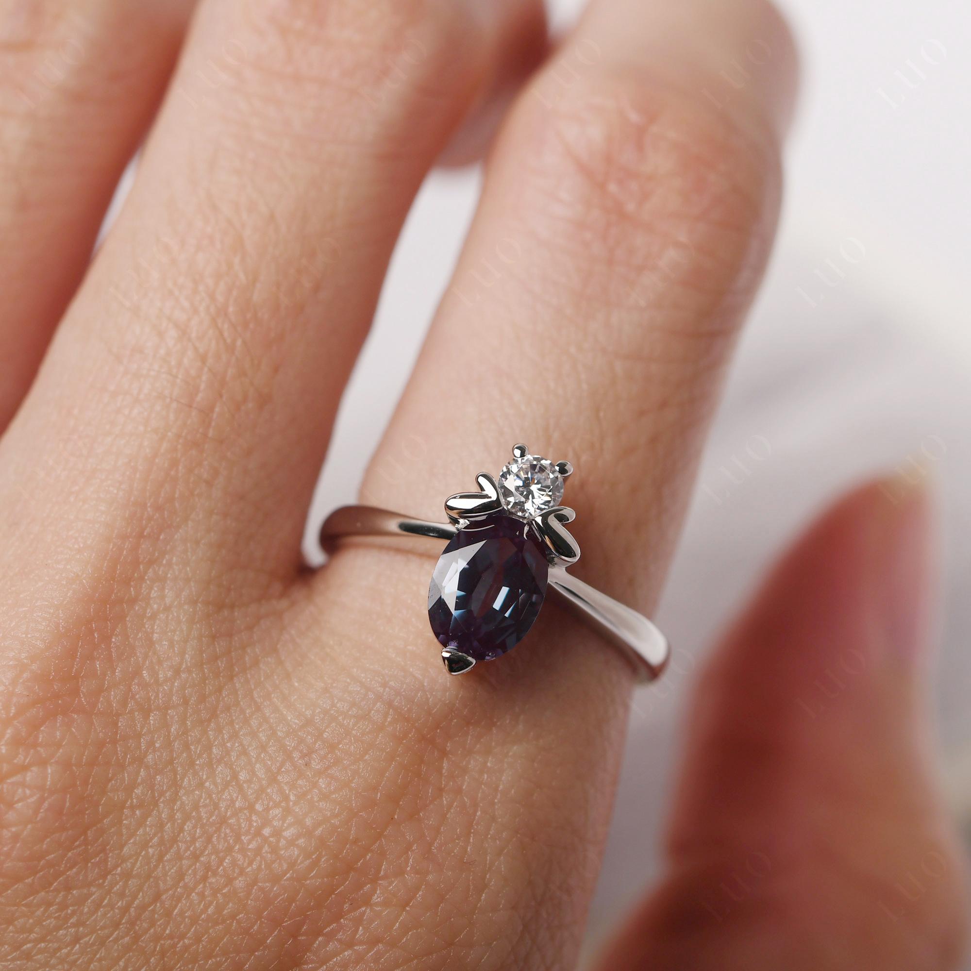 Alexandrite Nature Inspired Bee Ring - LUO Jewelry