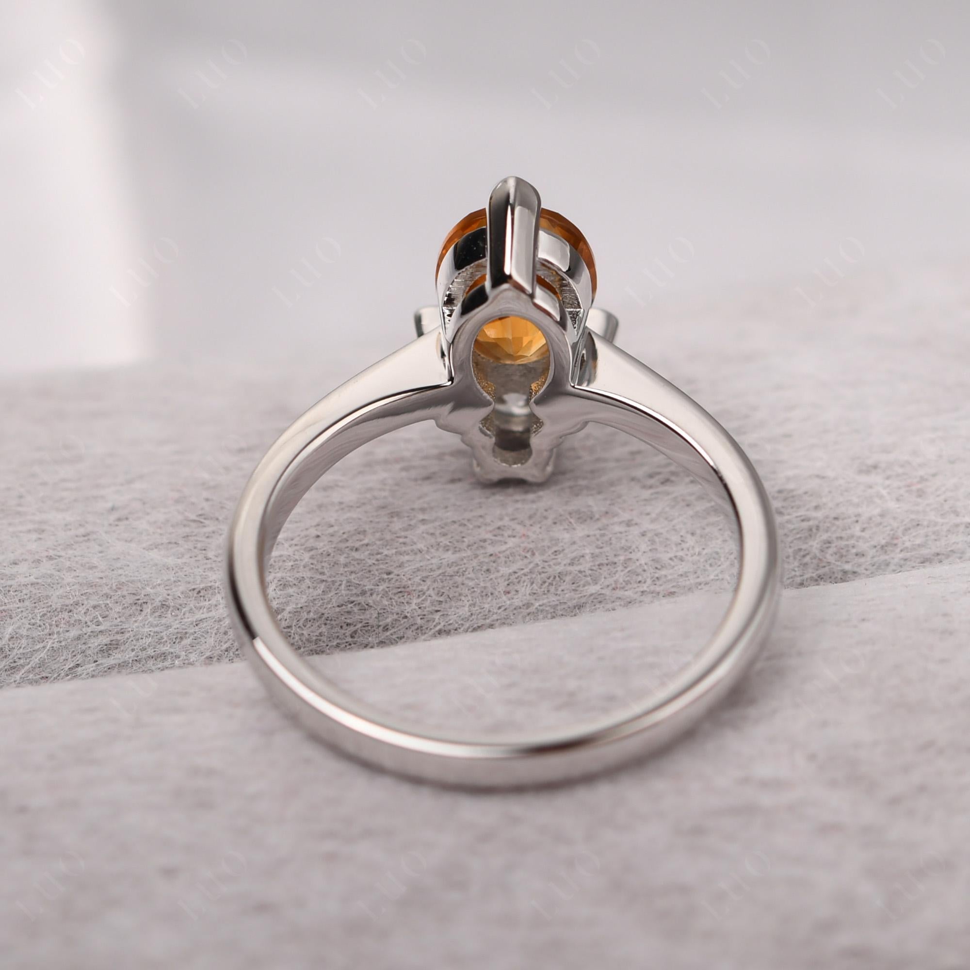 Citrine Nature Inspired Bee Ring - LUO Jewelry