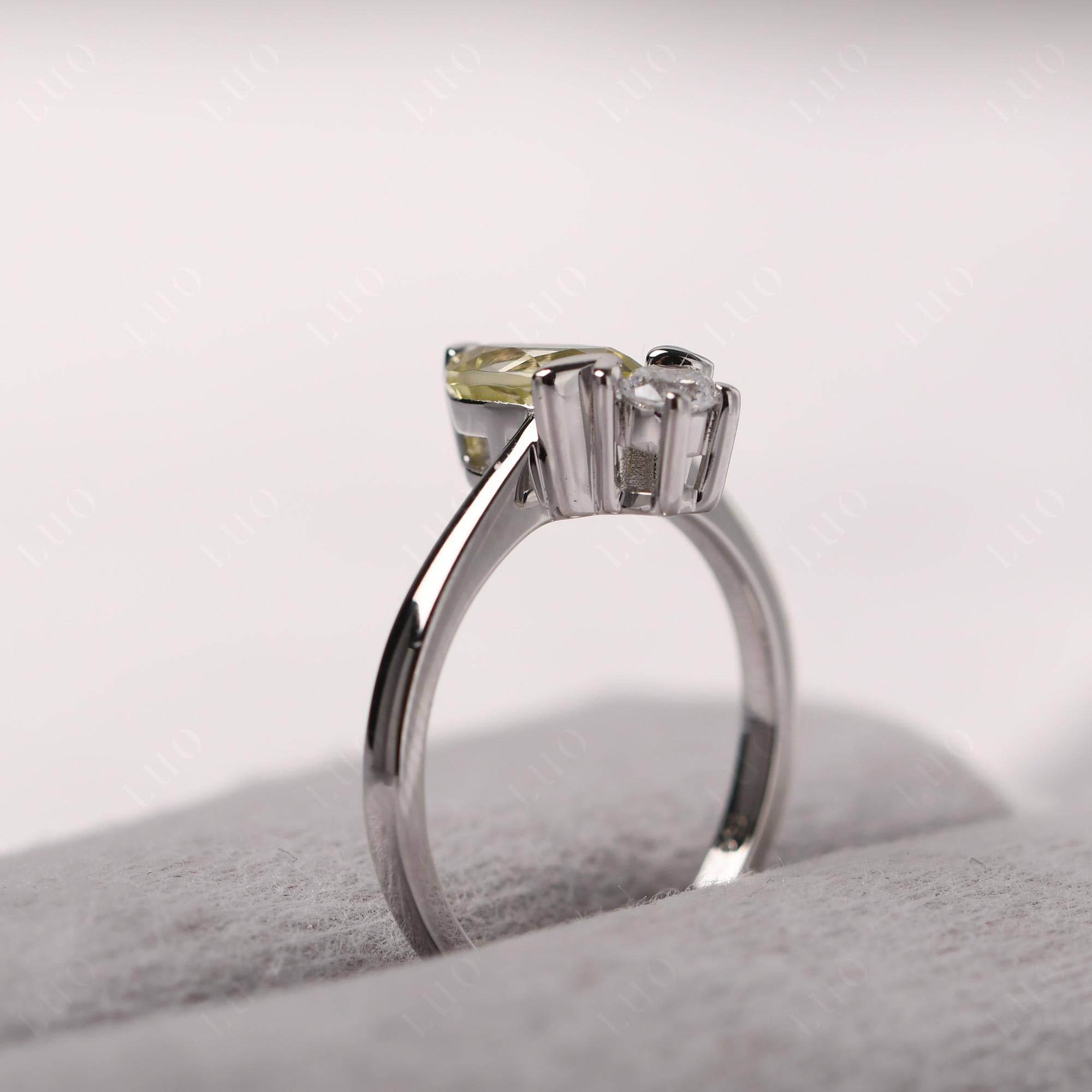 Lemon Quartz Nature Inspired Bee Ring - LUO Jewelry