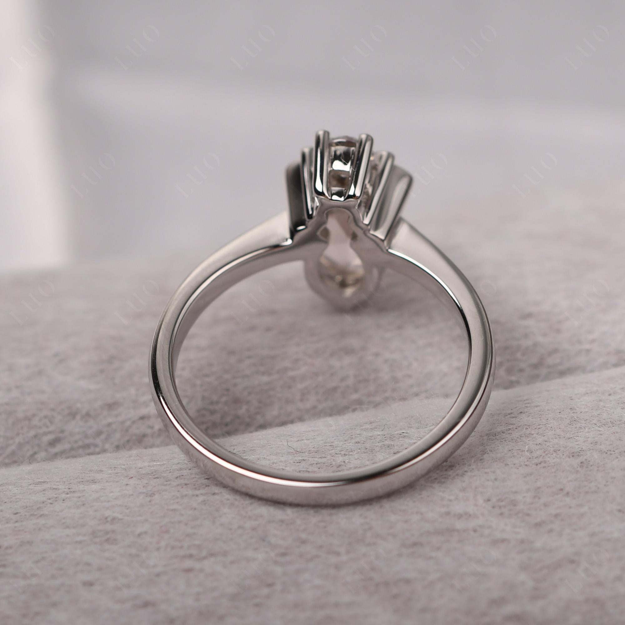Rose Quartz Nature Inspired Bee Ring - LUO Jewelry