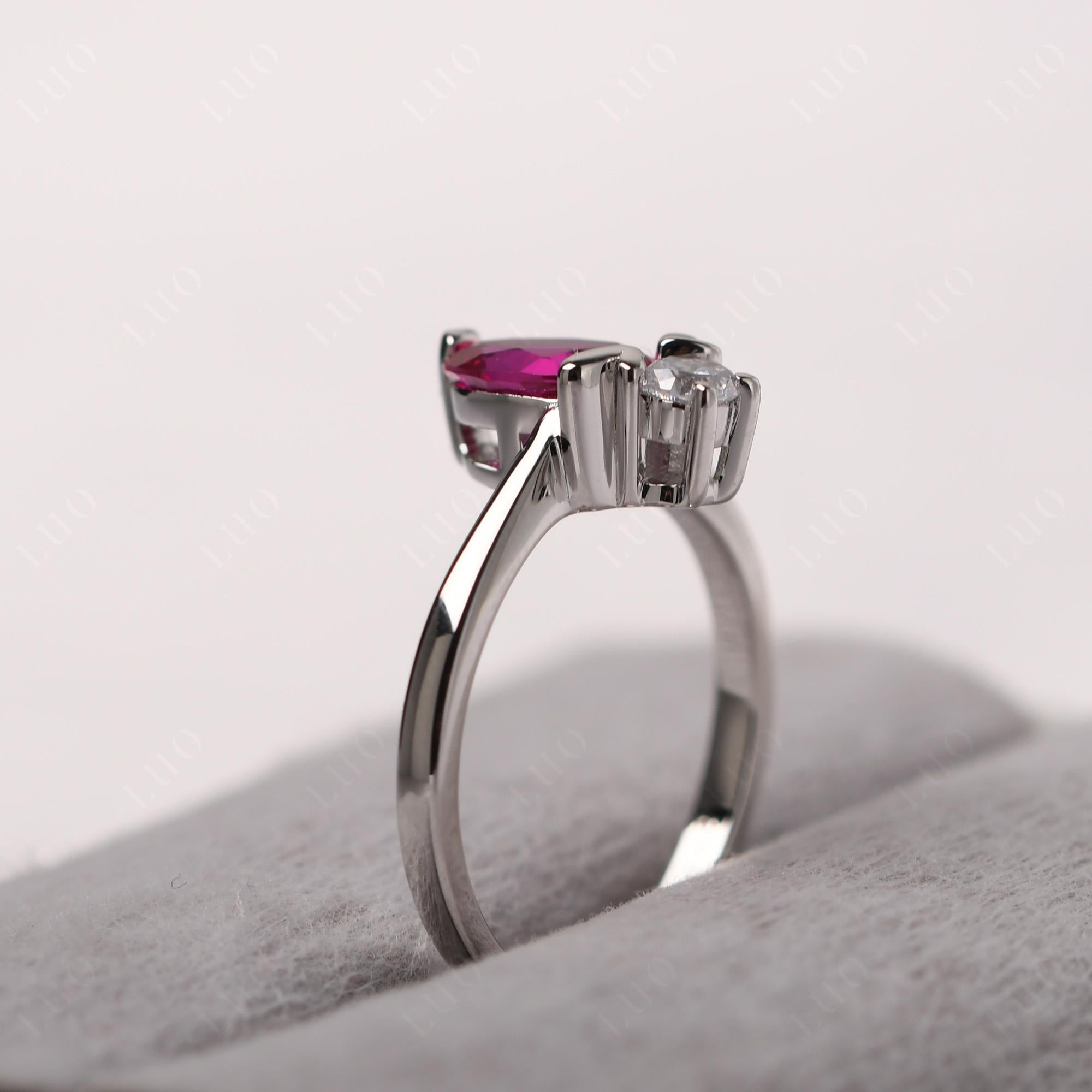 Lab Grown Ruby Nature Inspired Bee Ring - LUO Jewelry