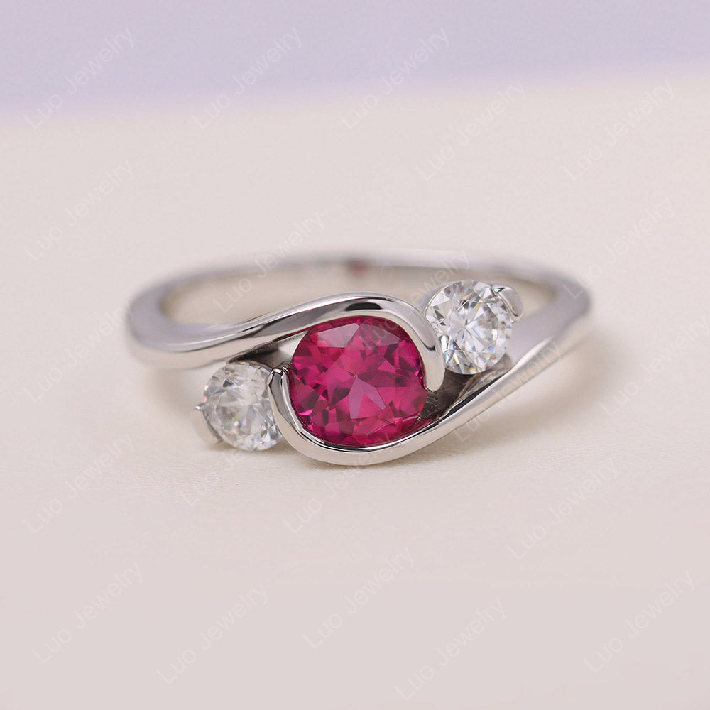 Ruby Bypass Ring