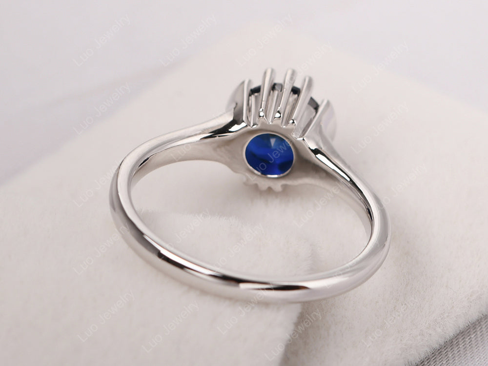 Vintage Sapphire Solitaire Ring - LUO Jewelry