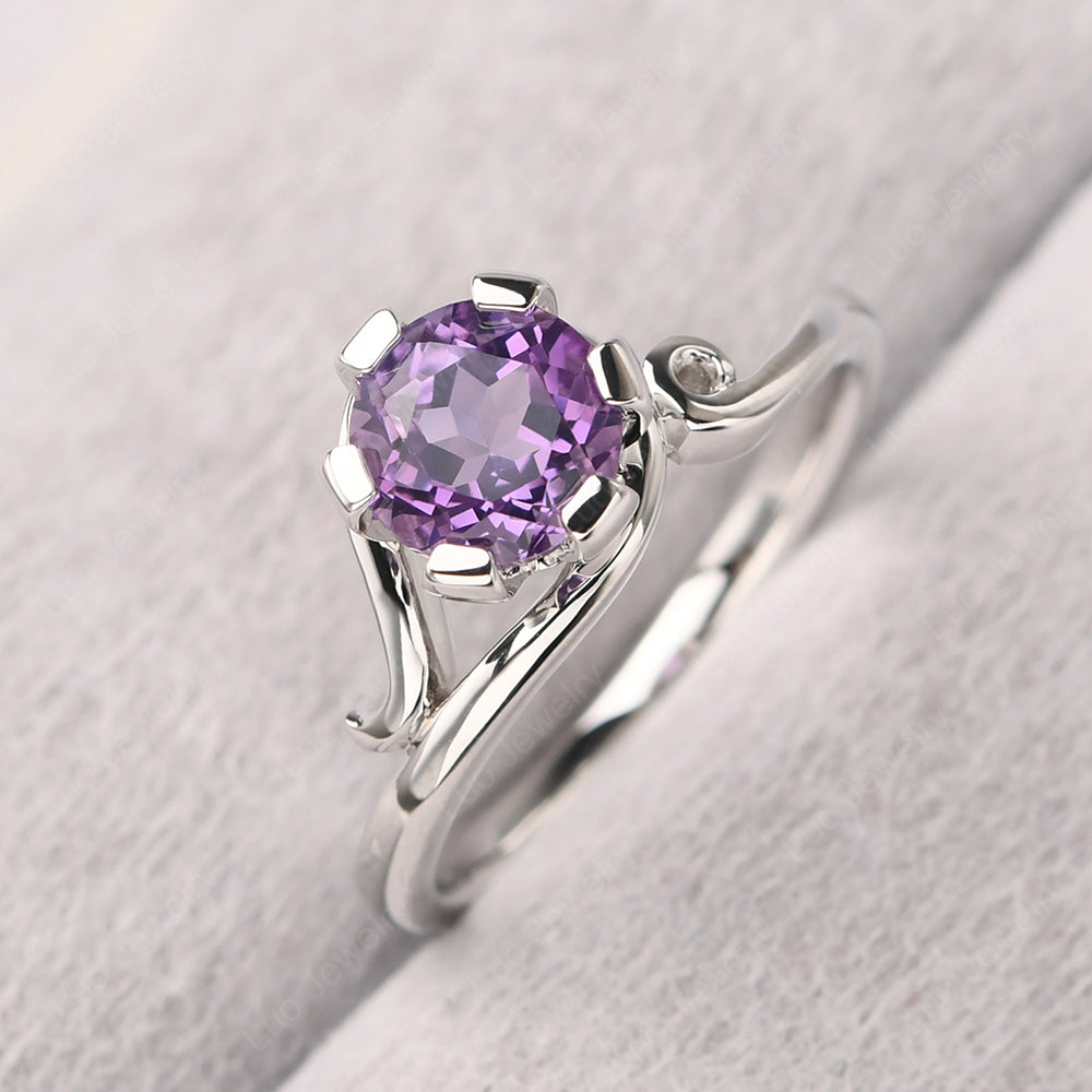 Non-traditional Amethyst Ring - LUO Jewelry