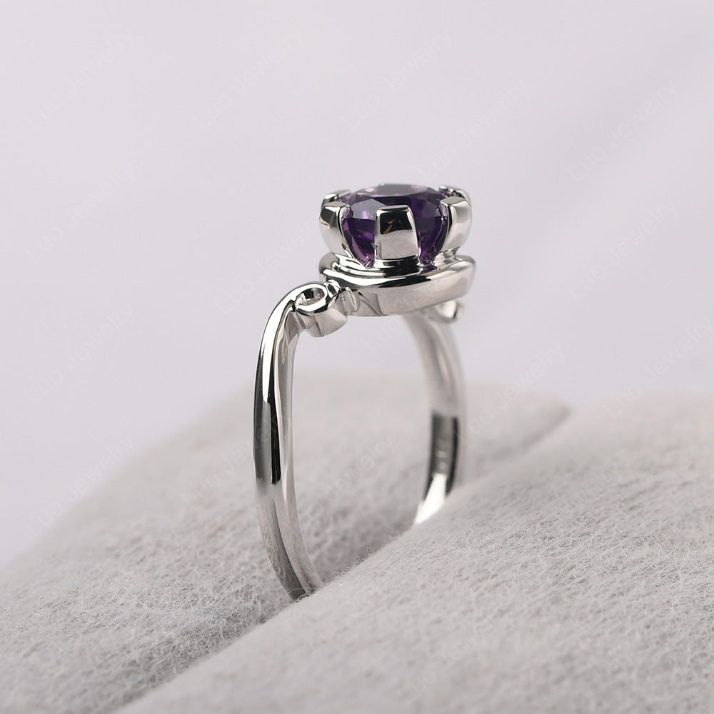 Non-traditional Amethyst Ring - LUO Jewelry