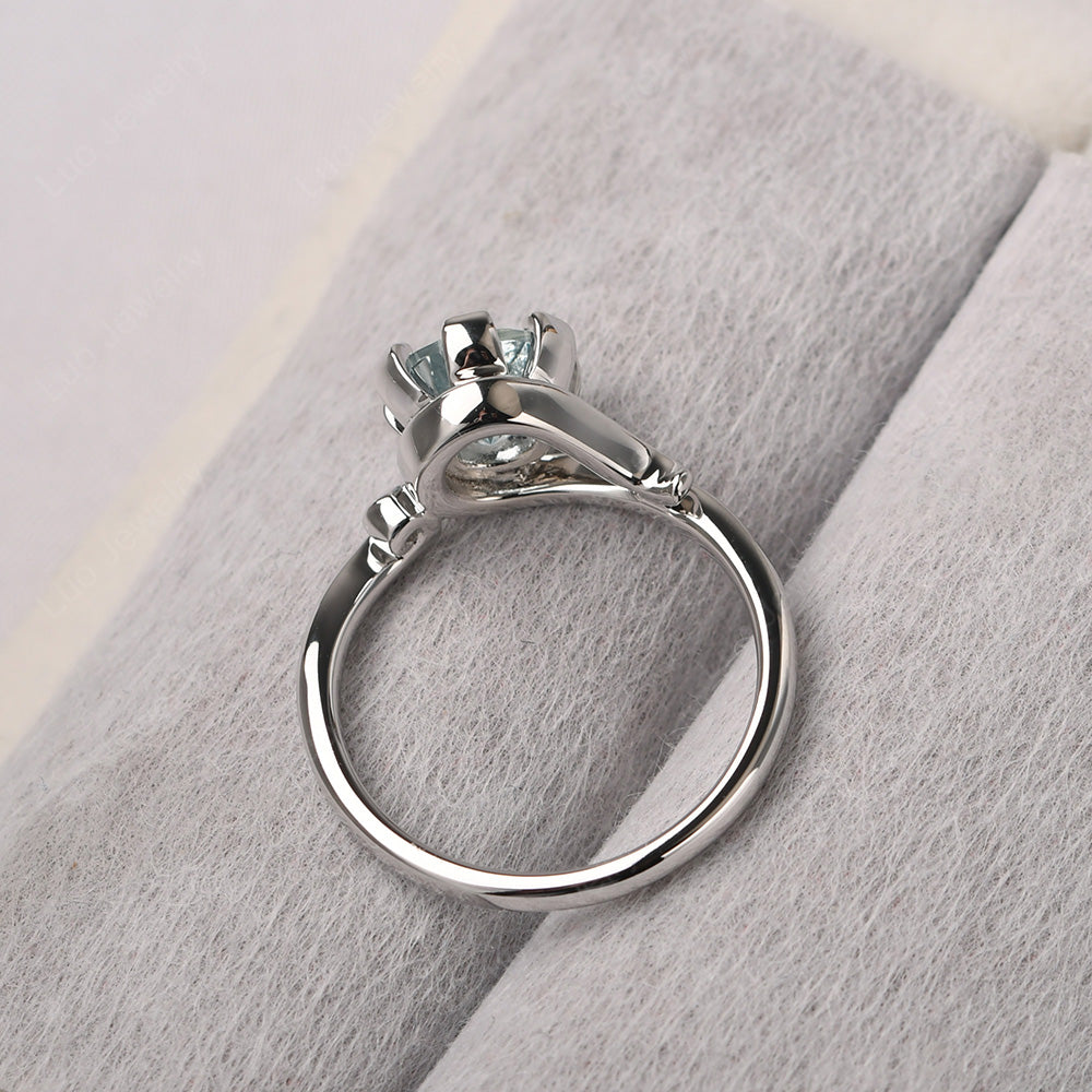 Non-traditional Aquamarine Ring - LUO Jewelry