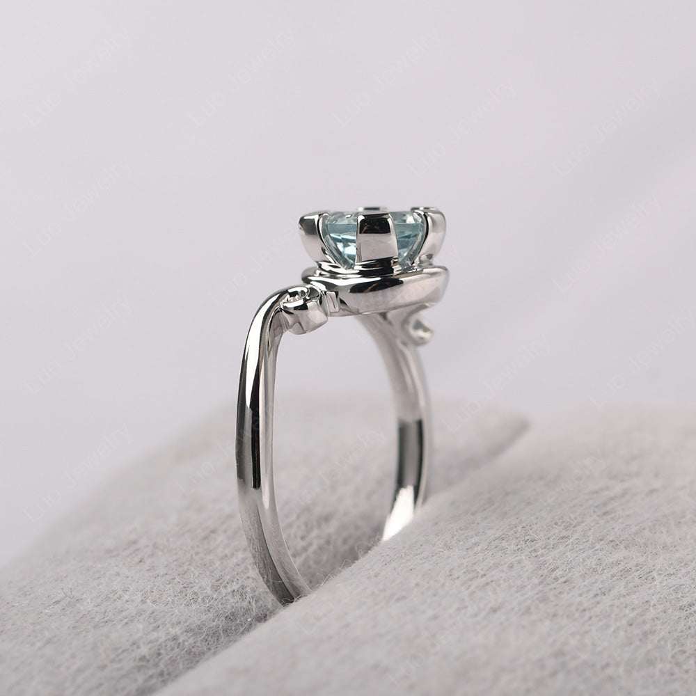 Non-traditional Aquamarine Ring - LUO Jewelry