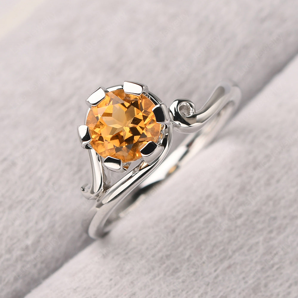 Non-traditional Citrine Ring - LUO Jewelry