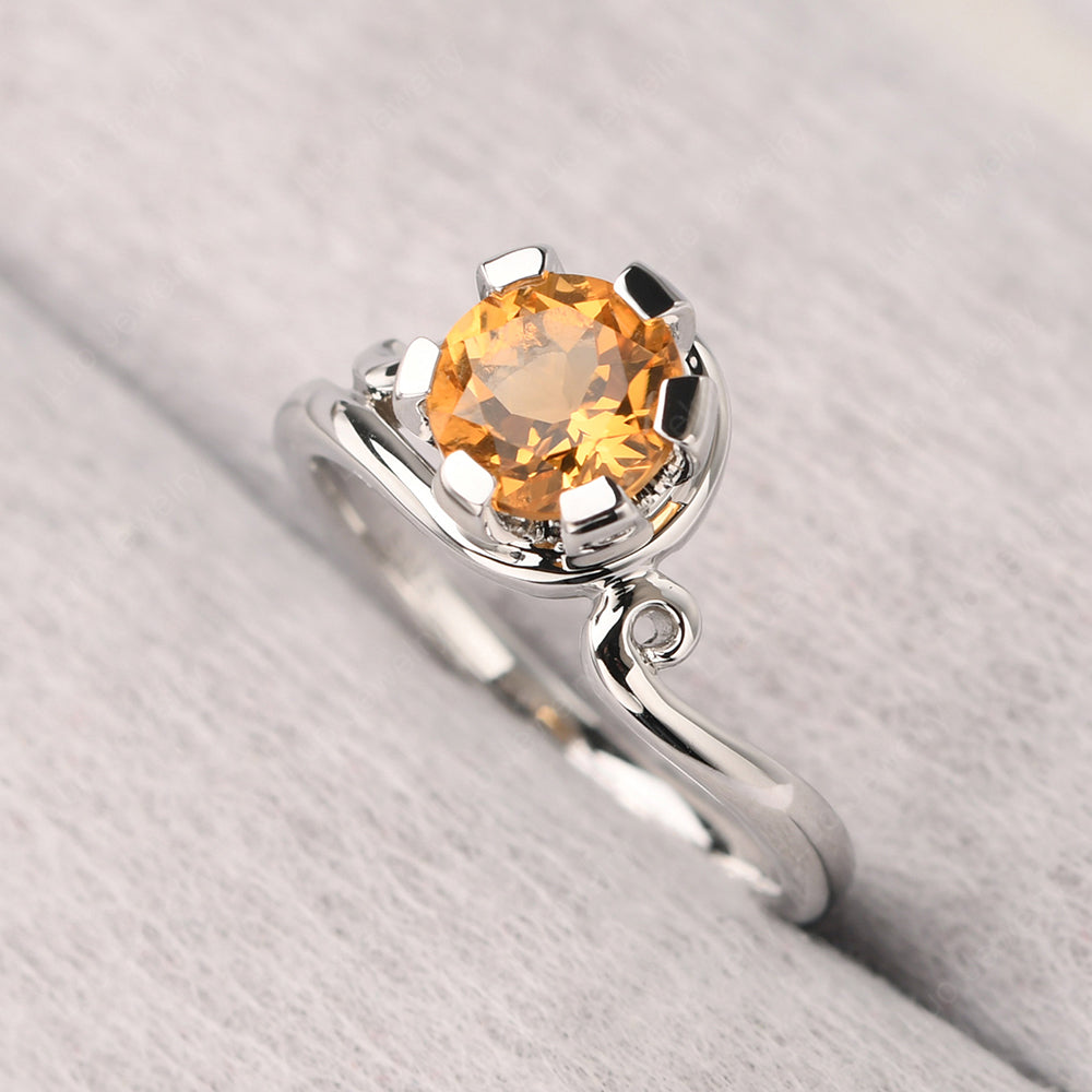 Non-traditional Citrine Ring - LUO Jewelry