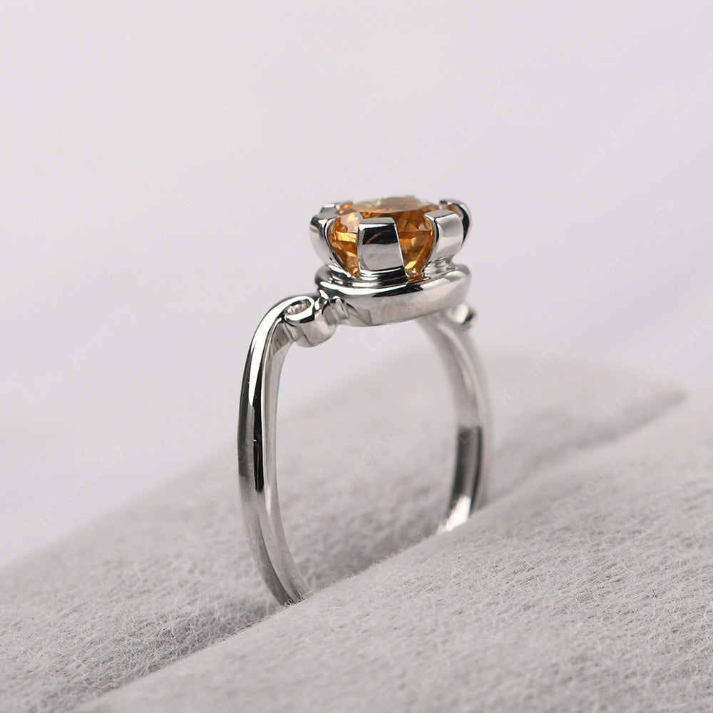 Non-traditional Citrine Ring - LUO Jewelry