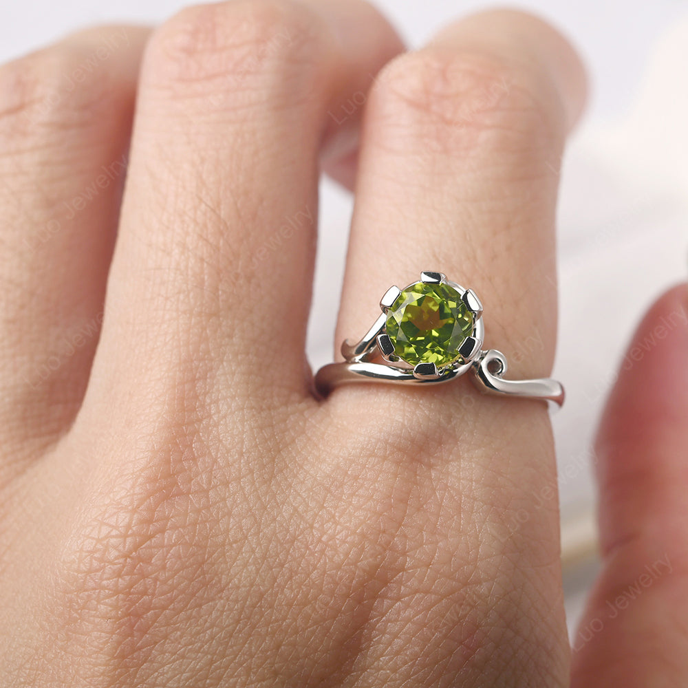 Non-traditional Peridot Ring - LUO Jewelry