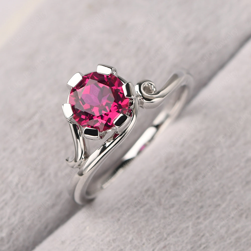 Non-traditional Ruby Ring - LUO Jewelry