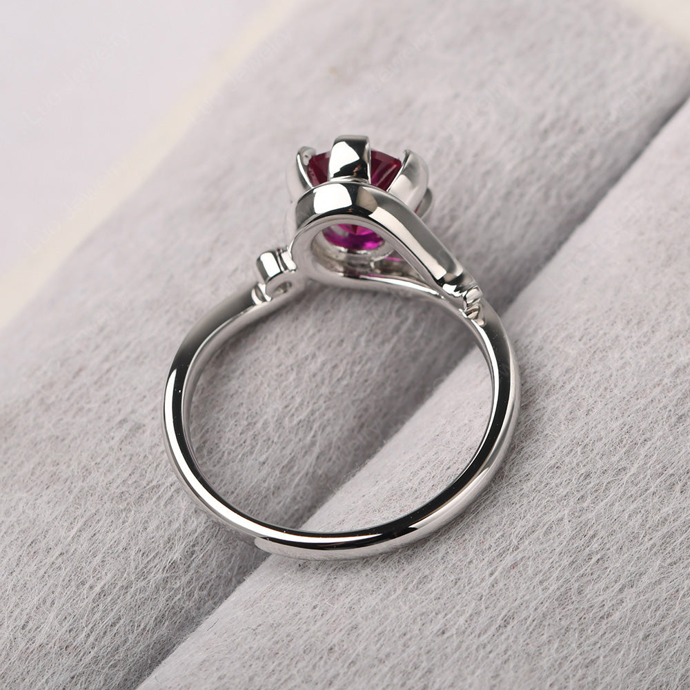 Non-traditional Ruby Ring - LUO Jewelry