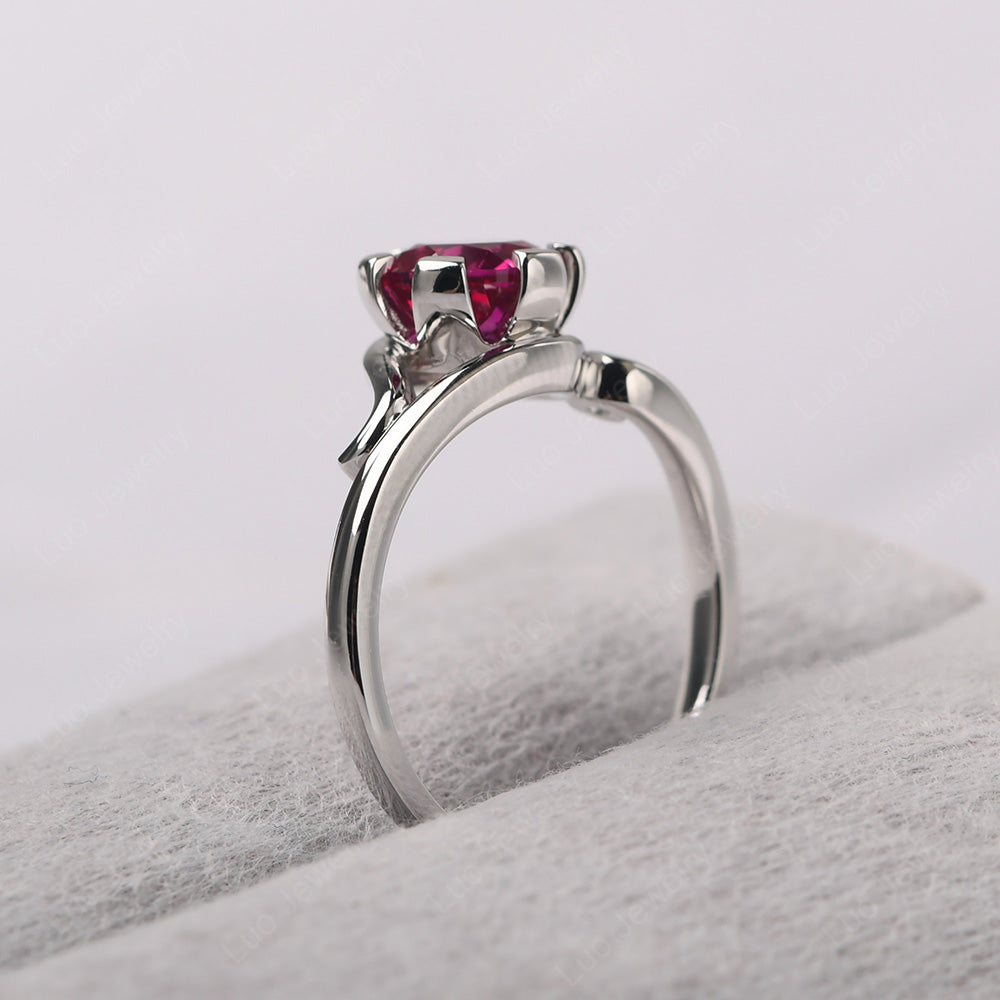 Non-traditional Ruby Ring - LUO Jewelry