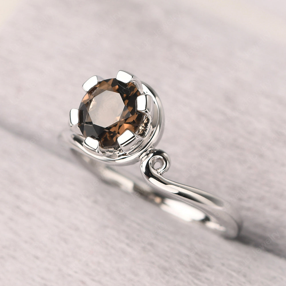 Non-traditional Smoky Quartz  Ring - LUO Jewelry