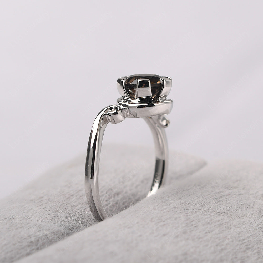 Non-traditional Smoky Quartz  Ring - LUO Jewelry