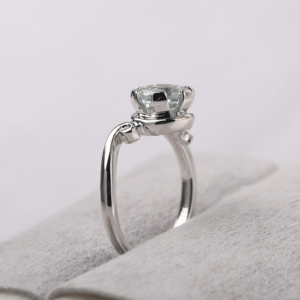 Non-traditional White Topaz Ring - LUO Jewelry