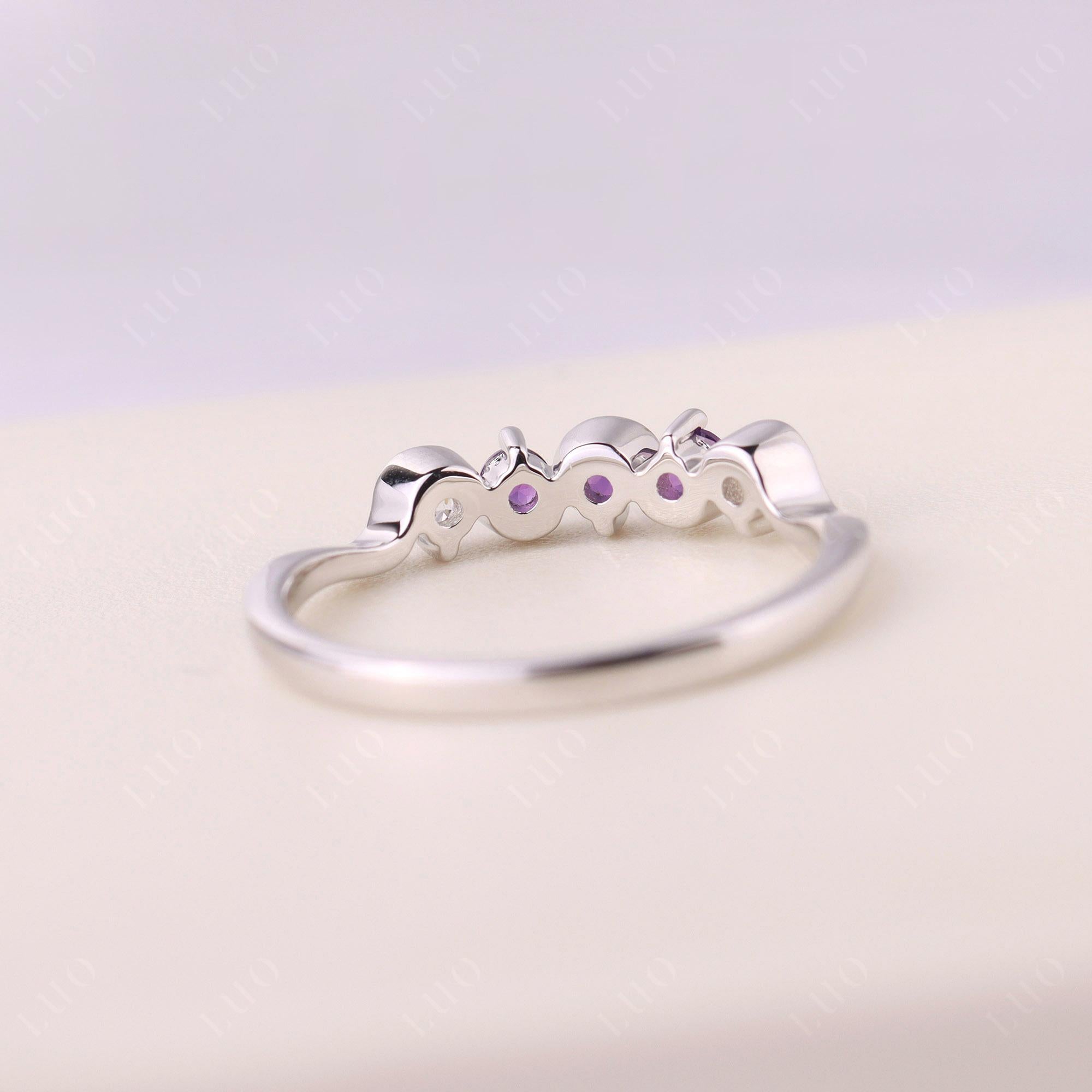 Amethyst Band Ring - LUO Jewelry