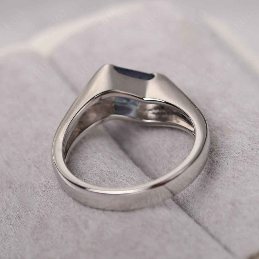 Mens Alexandrite Ring Sterling Silver - LUO Jewelry