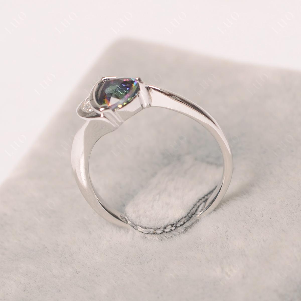 Trillion Cut Mystic Topaz Sailboat Inspire Ring - LUO Jewelry