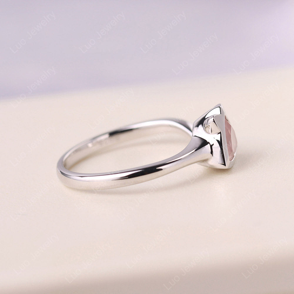 Rose Quartz Cat Inspired Ring