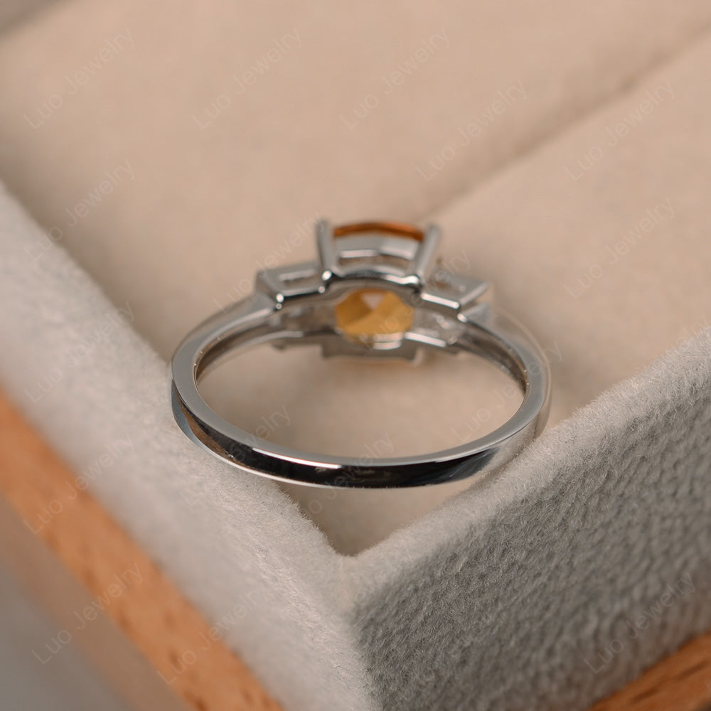 Cushion Cut Citrine Ring - LUO Jewelry