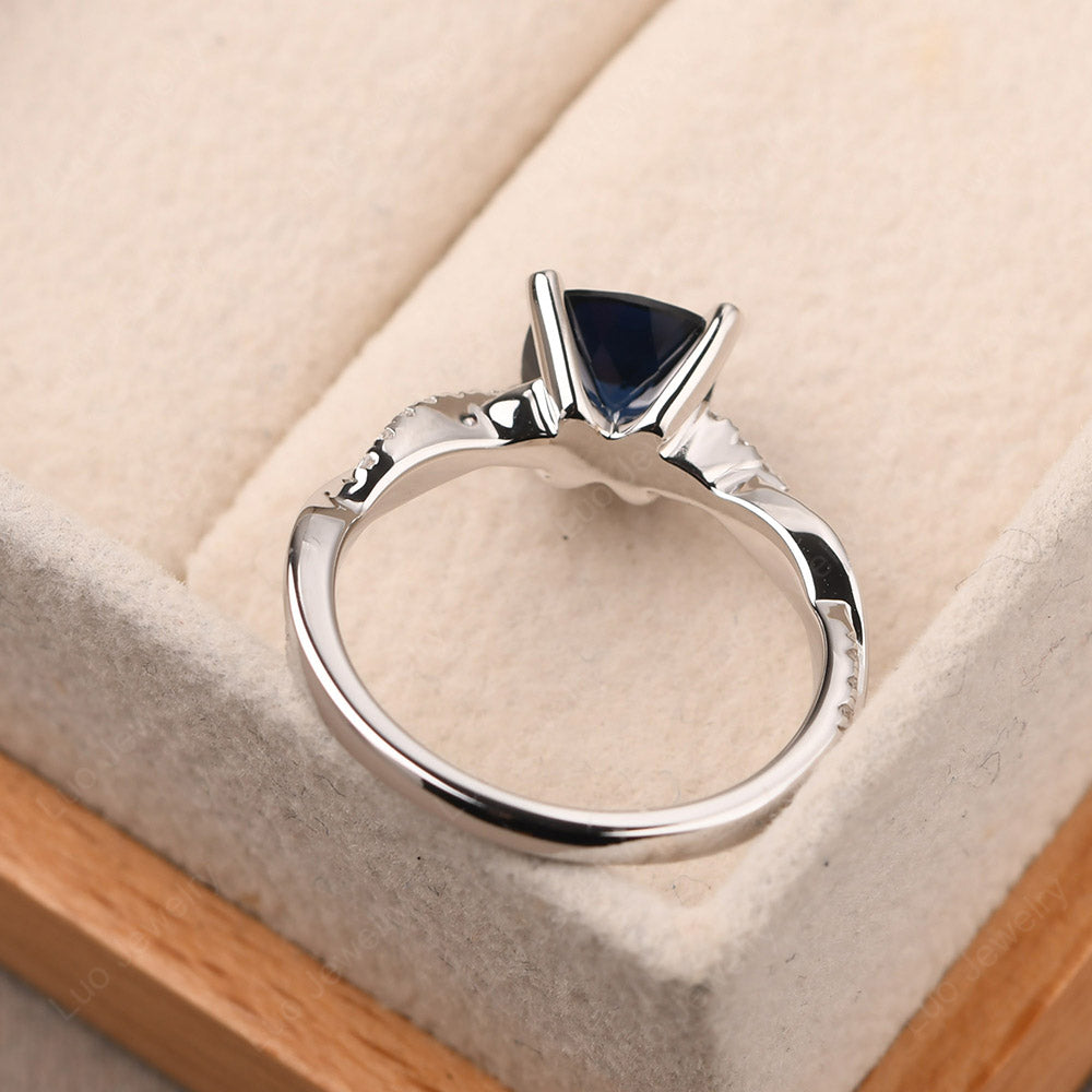 Twist Cushion Cut Engagement Ring - PureGemsJewels