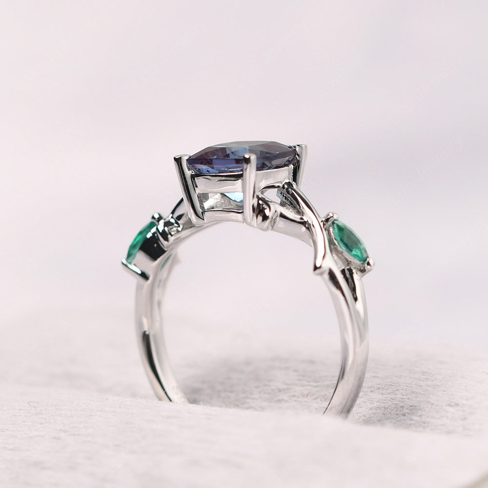 Cushion Cut Alexandrite Ring - LUO Jewelry