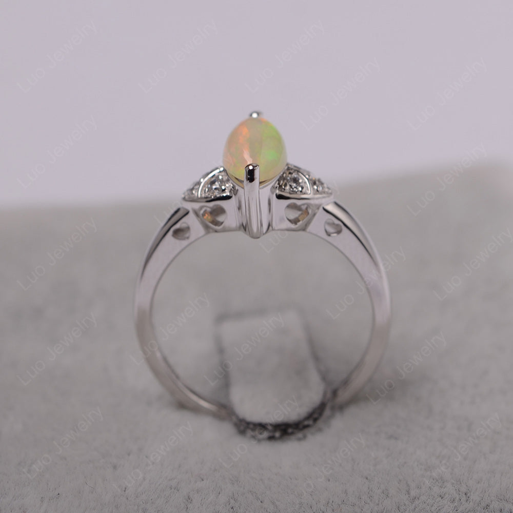 Marquise Cut Opal Ring Gold - LUO Jewelry