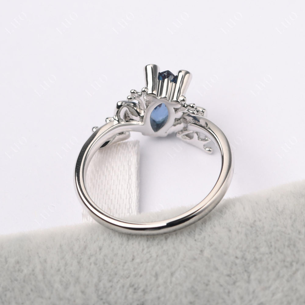 Marquise Cut Alexandrite Frog Ring - LUO Jewelry