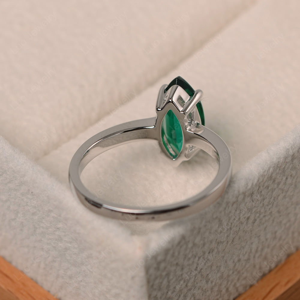 Marquise Cut Emerald Ring - LUO Jewelry