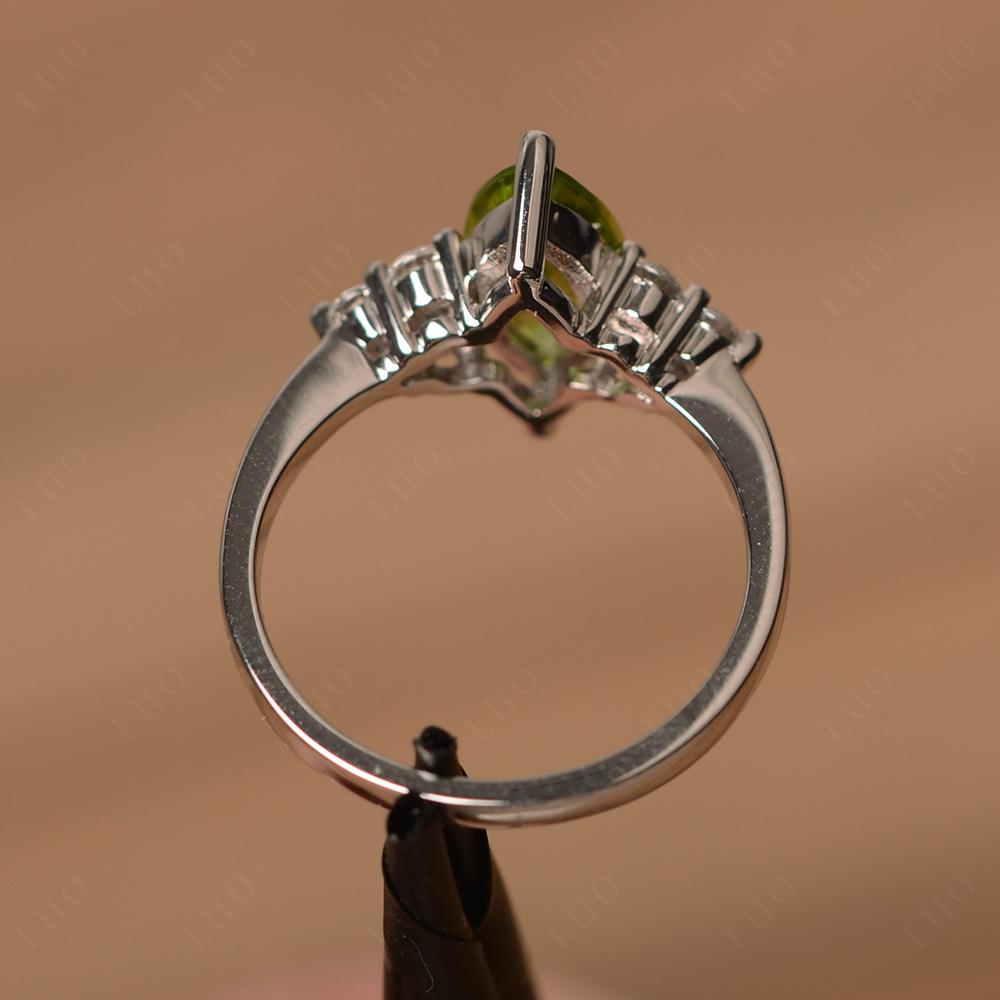 Large Marquise Cut Peridot Ring - LUO Jewelry