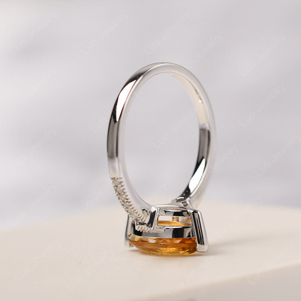 Marquise Cut Citrine Promise Ring Gold - LUO Jewelry