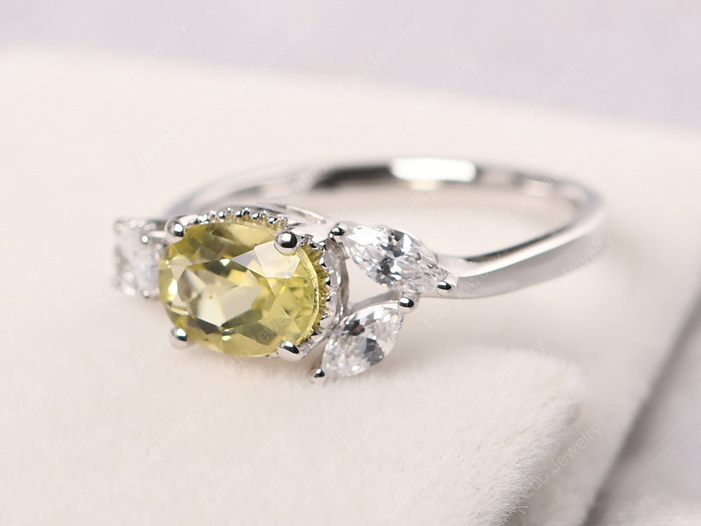 Oval Lemon Quartz Mothers Ring - LUO Jewelry