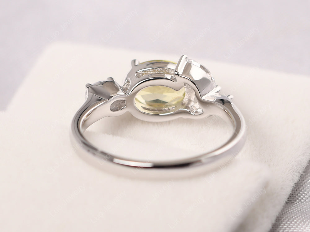 Oval Lemon Quartz Mothers Ring - LUO Jewelry