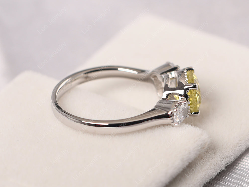 Oval Lemon Quartz Mothers Ring - LUO Jewelry