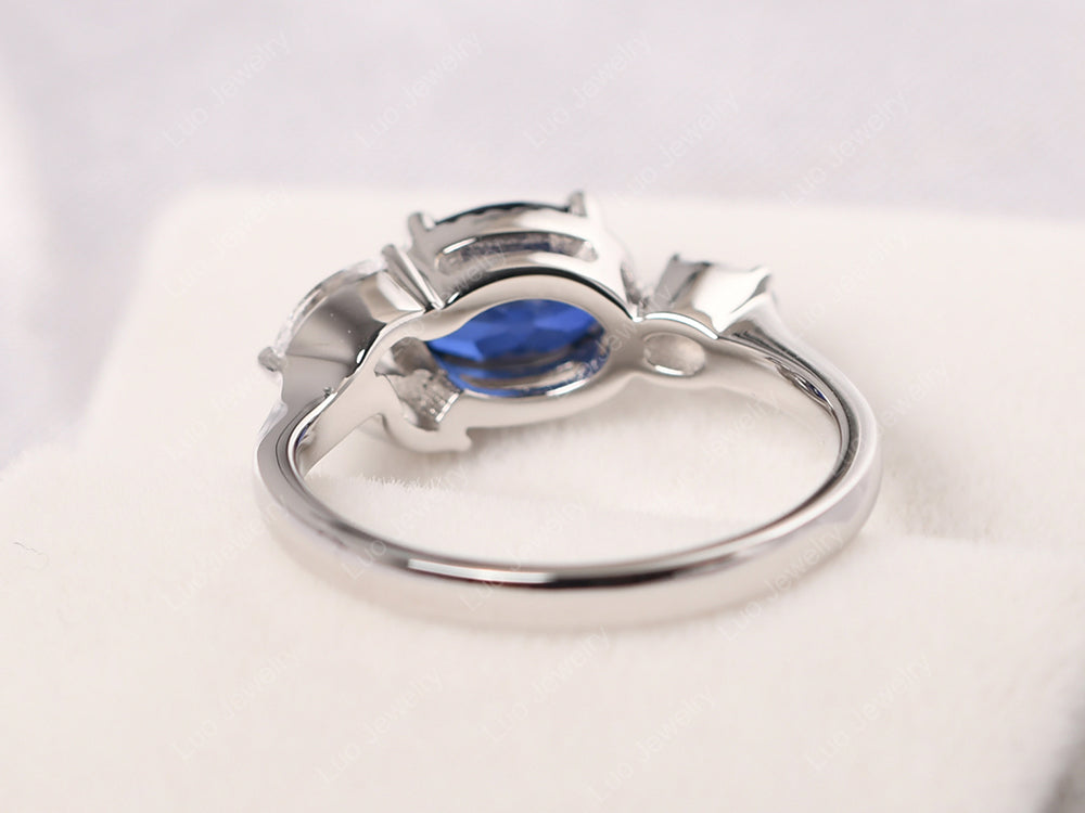 Oval Sapphire Mothers Ring - LUO Jewelry