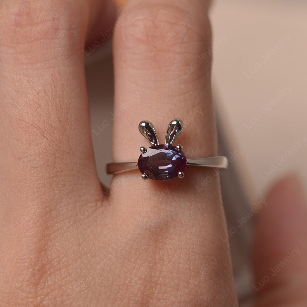 Alexandrite Rabbit Rings - LUO Jewelry