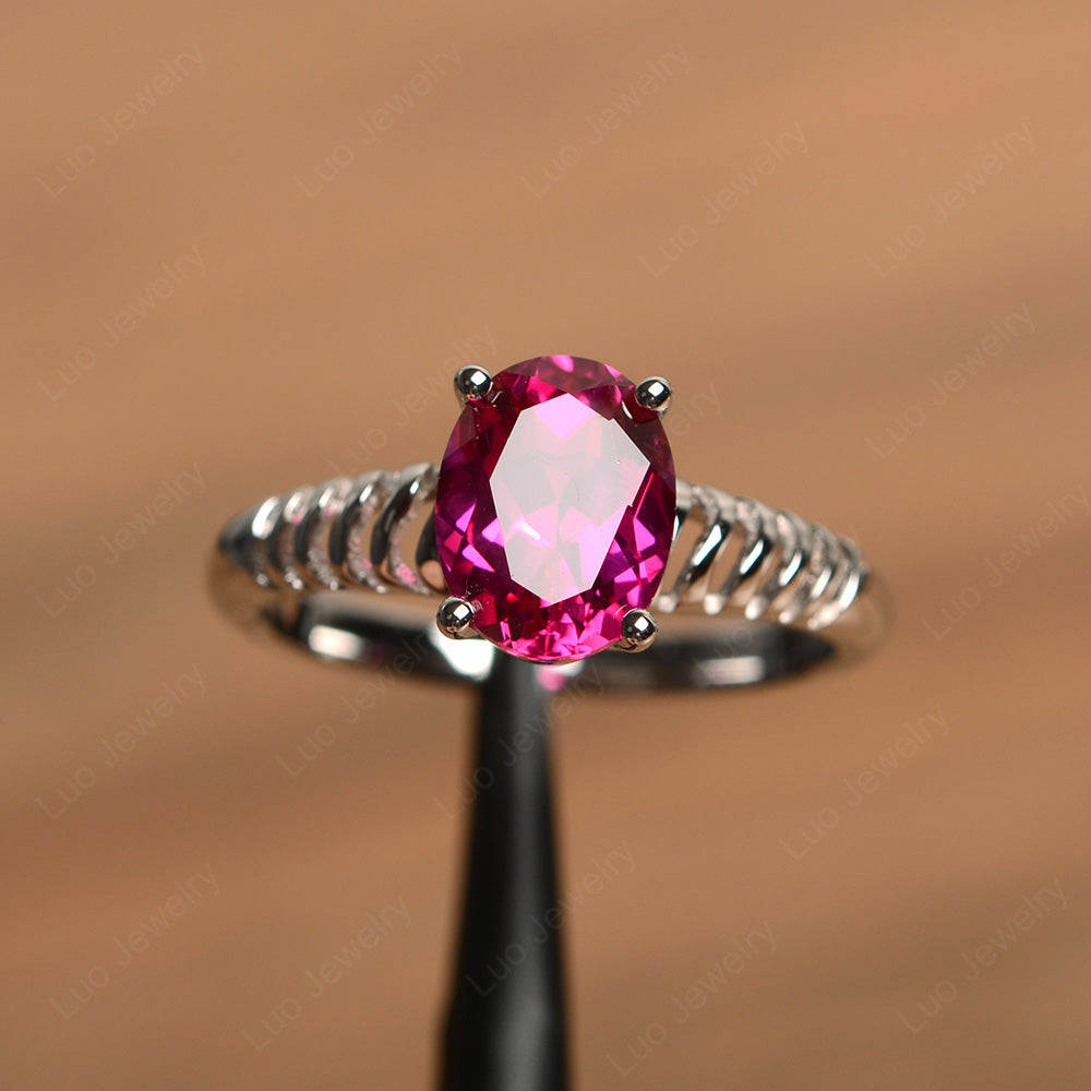 Ruby Non Traditional Engagement Ring | LUO