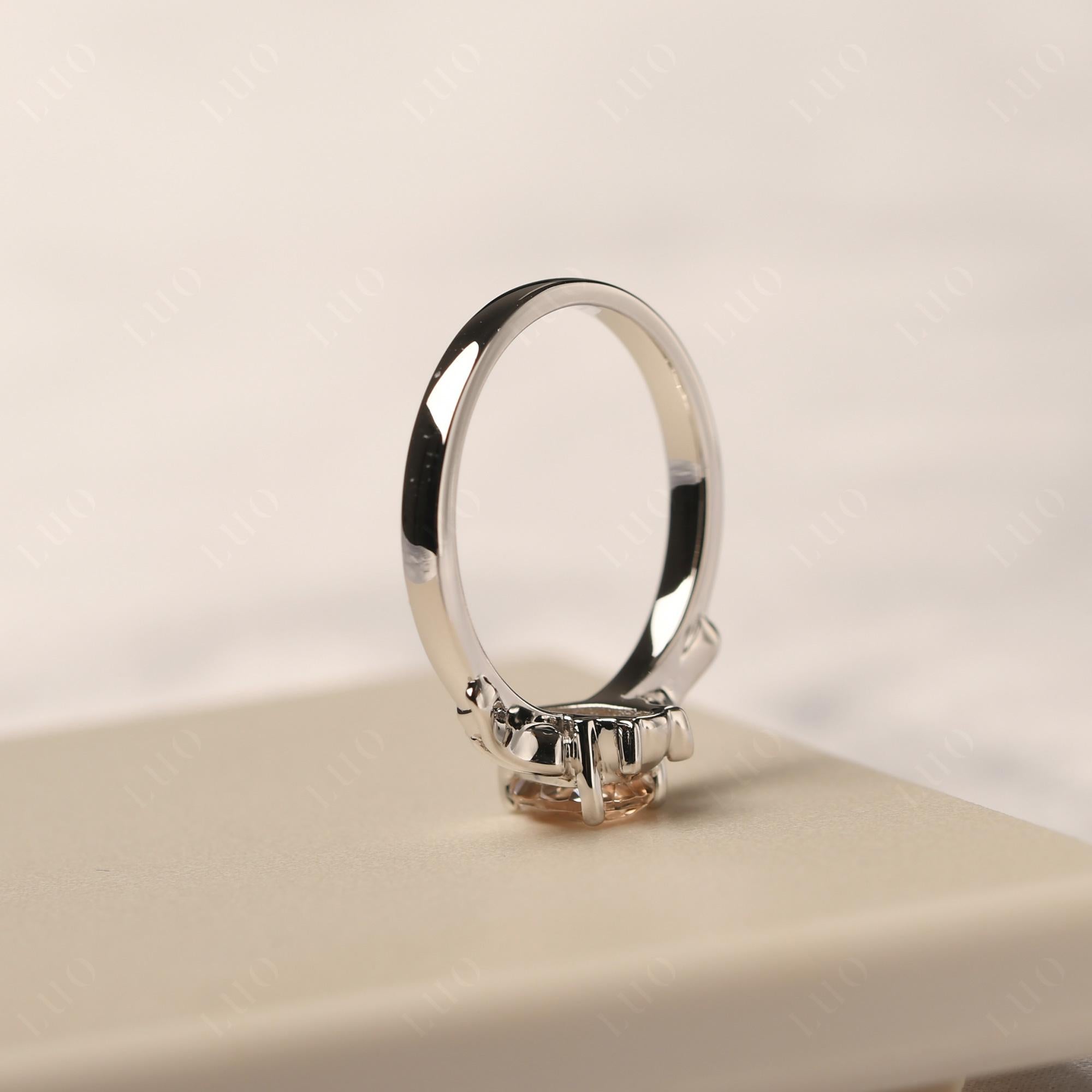 Morganite Bat Engagement Ring - LUO Jewelry